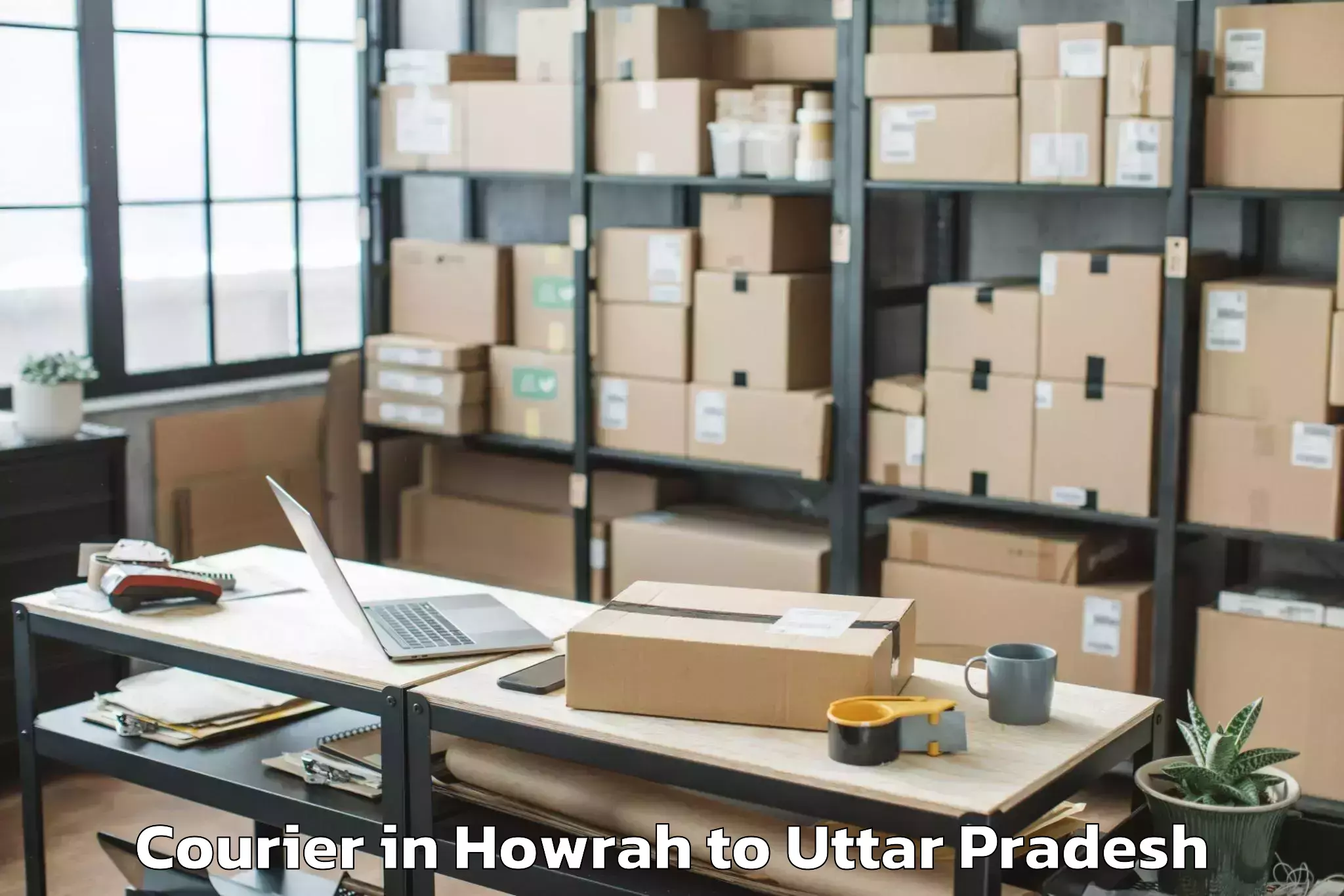 Leading Howrah to Naraini Courier Provider